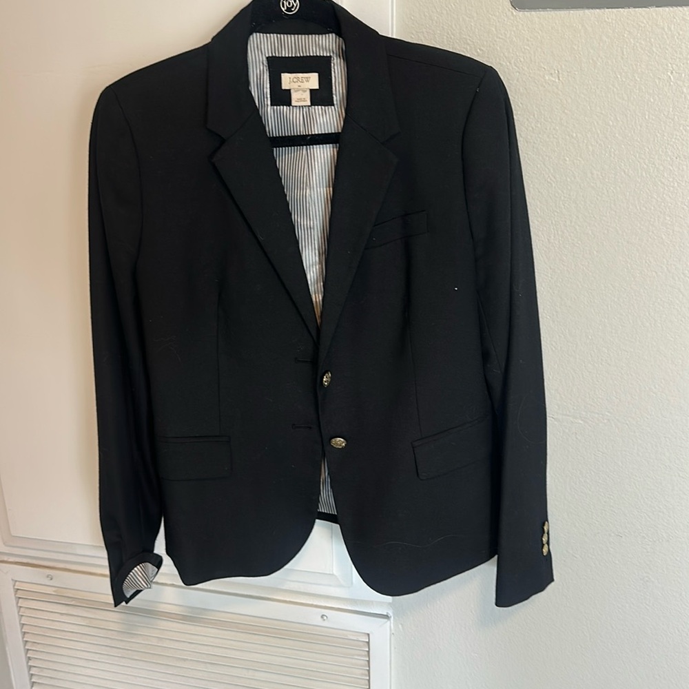 J Crew Factory black blazer size 8.